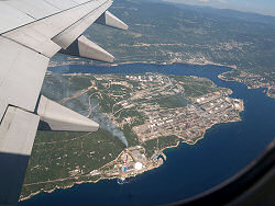 Reisebericht - mit tuifly.com nach Mali Losinj in Kroatien - Blick auf die Bucht s�d�stlich von Rijeka