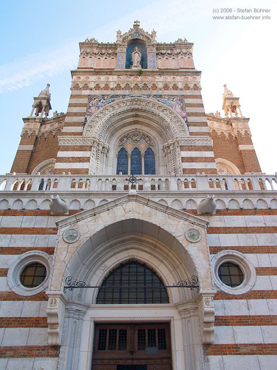 prächtige Neugotik - die Kapuzinerkirche am Trg Zabica