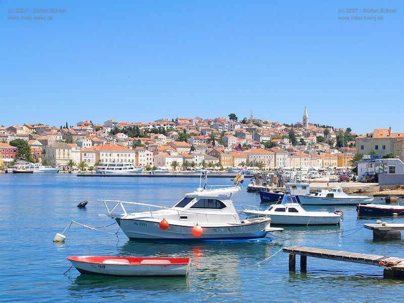 Blick in den Hafen von Mali Losinj